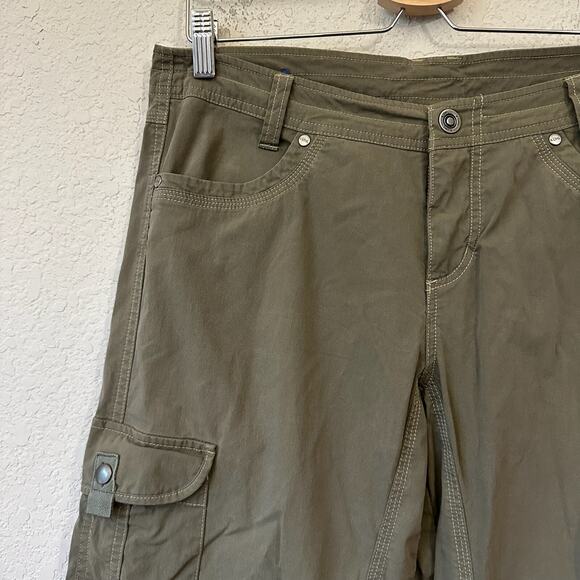 KUHL Splash Roll-Up Pant Olive Green Cargo Straight Camping Hiking - Picture 5 of 16
